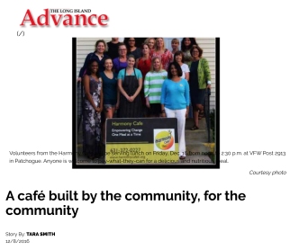 A café built by the community, for the community - Long Island