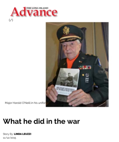 What he did in the war - Long Island Advance
